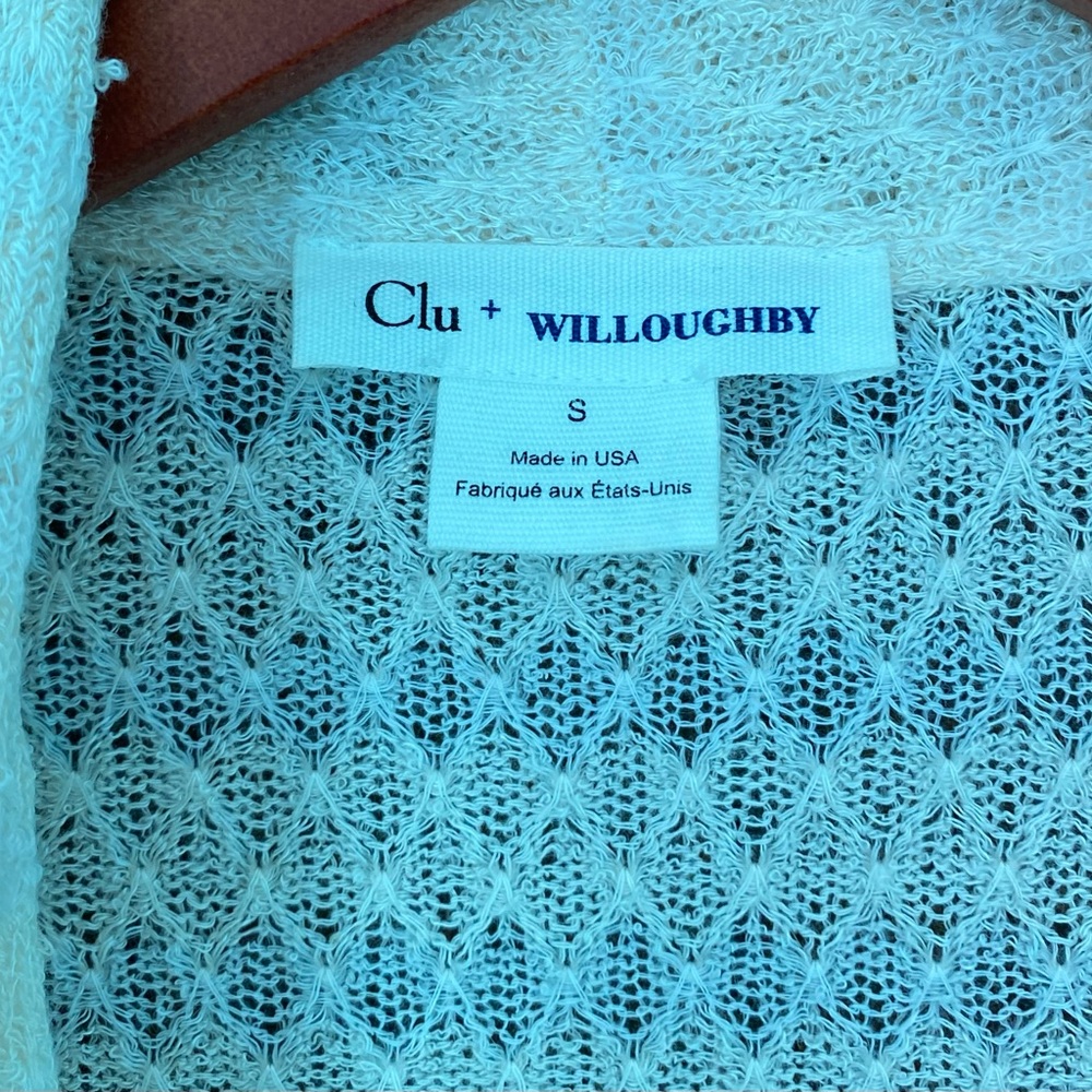 Anthropologie Clu + WILLOUGHBY Lace Cream Open Cardigan - Picture 2 of 4
